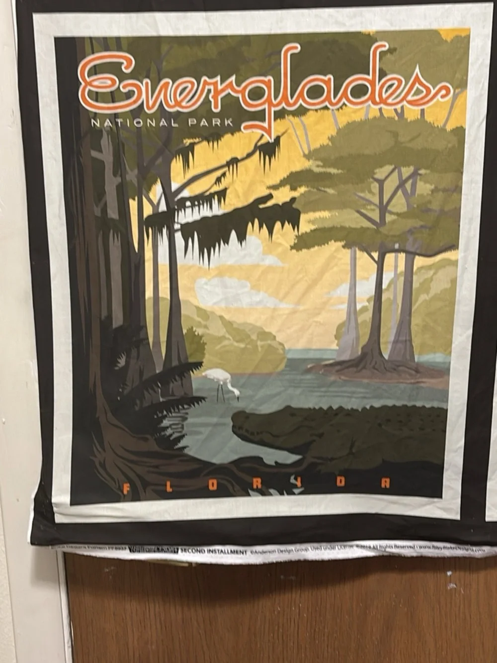 Florida National Parks tapestry 45 x 36